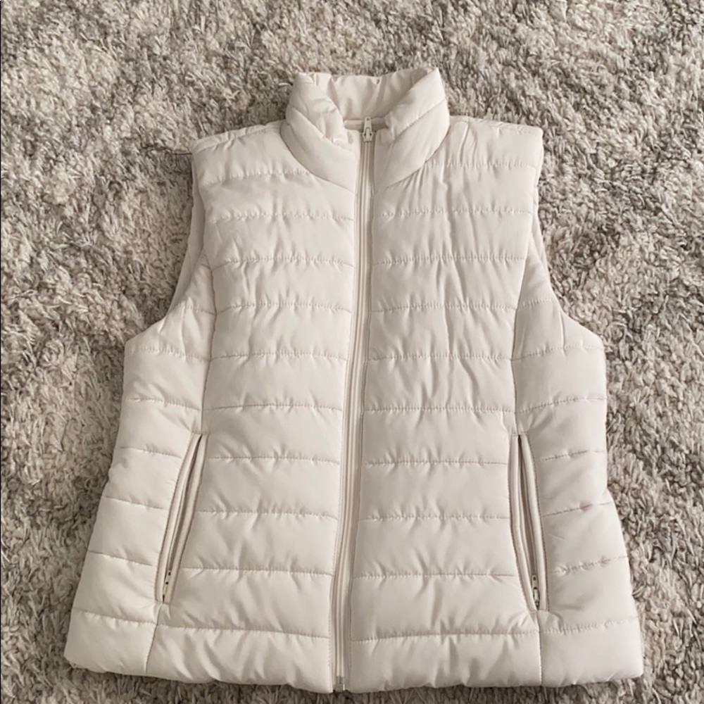 Ann Taylor Loft White Vest